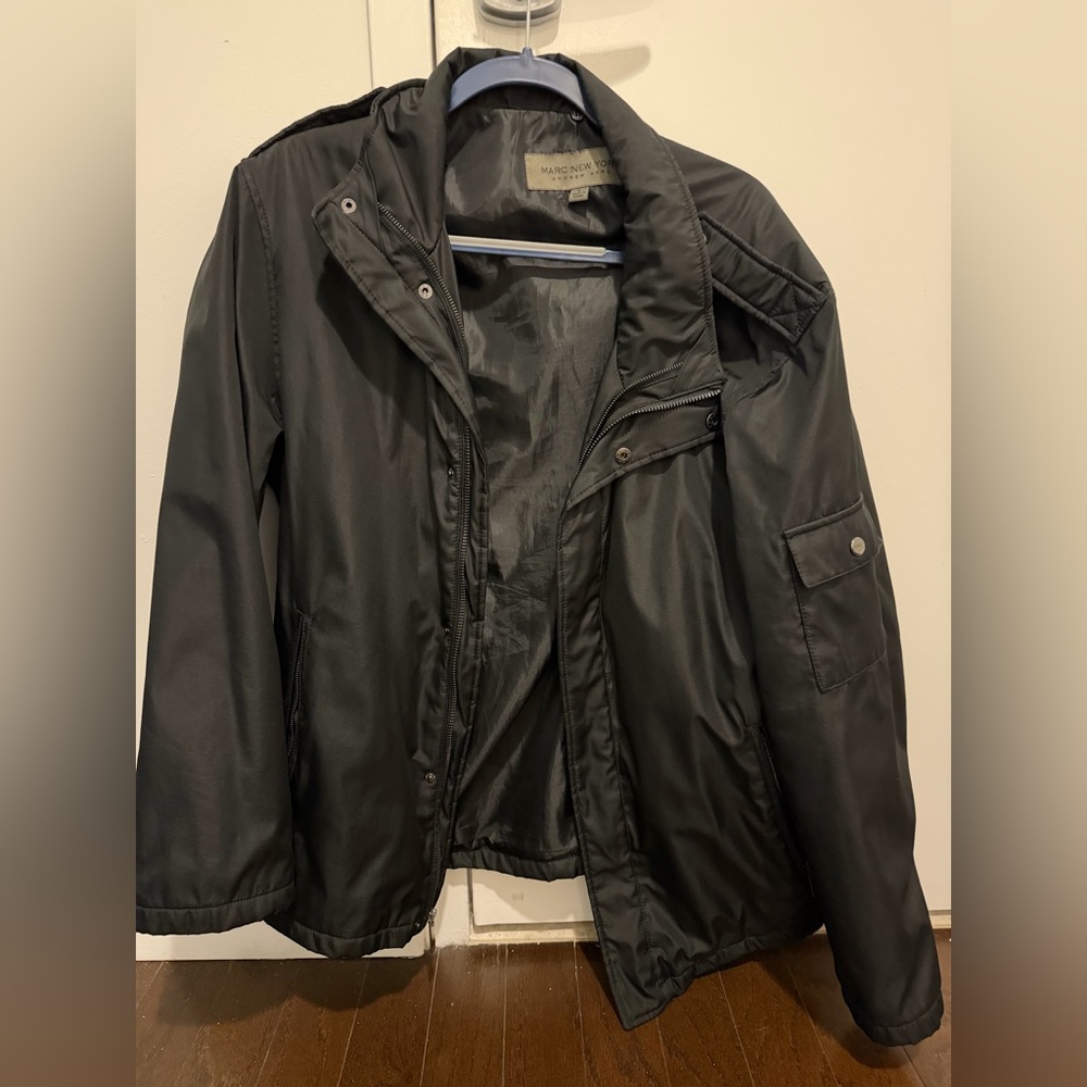 Marc New York Men's Black Rain Jacket